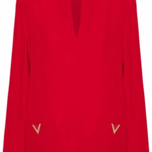 VALENTINO- Vlogo Silk Blouse