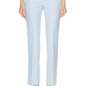 VERSACE Tailored Pant in Pale Blue & White - Baby Blue. Size 38 (also in ).