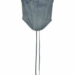 VETEMENTS Denim Corset Top