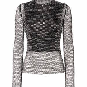 Valdai Embellished Mesh Top