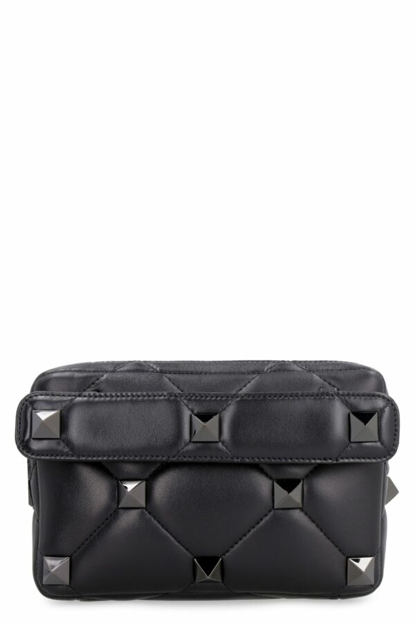 Valentino Garavani Roman Stud Quilted Leather Shoulder Bag