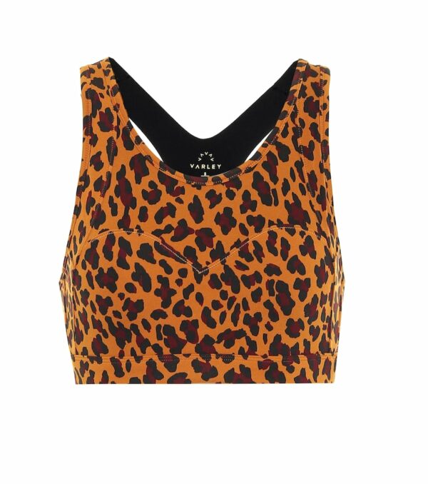 Varley Basset cheetah-print sports bra