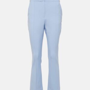 Veronica Beard Tani cropped high-rise flared pants