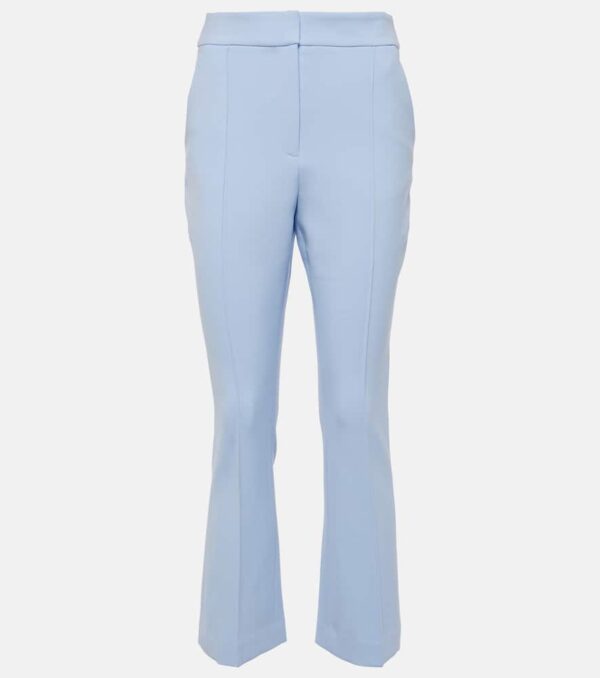 Veronica Beard Tani cropped high-rise flared pants