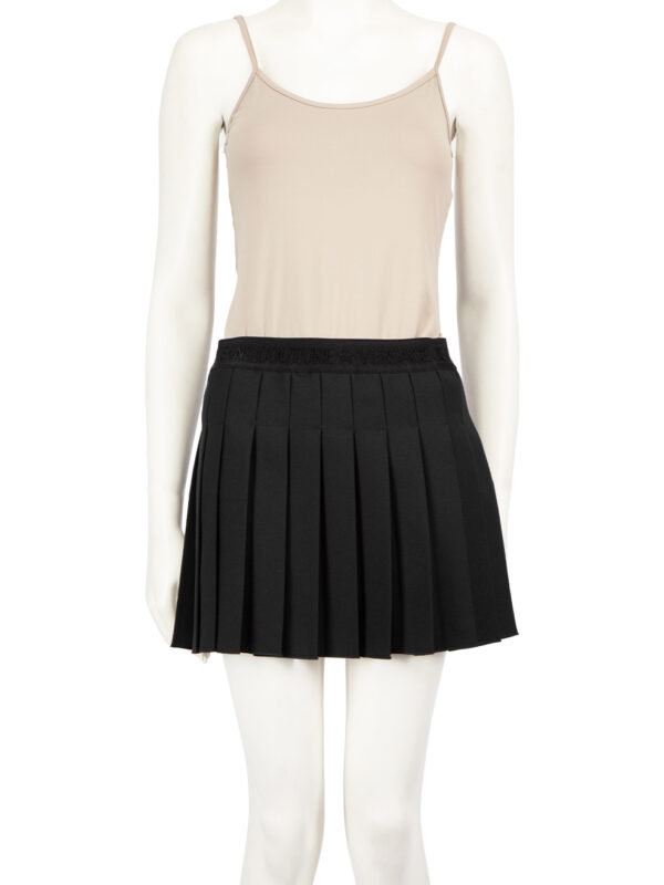 Versace Black Mini Pleated Skirt