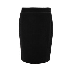 Versace Black Textured Mini Pencil Skirt