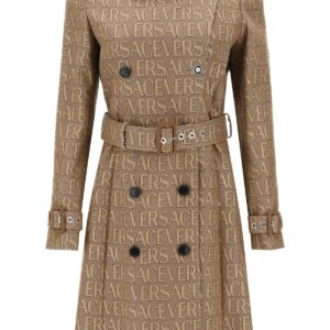 Versace Cotton Blend Trench Coat