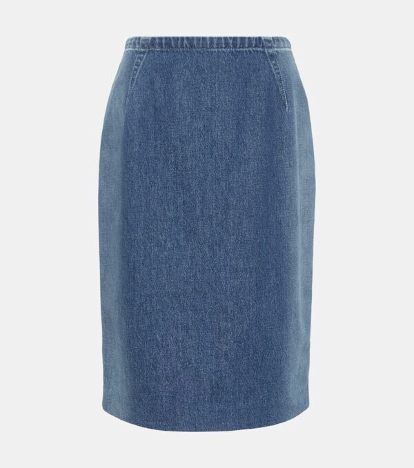 Versace Denim pencil skirt