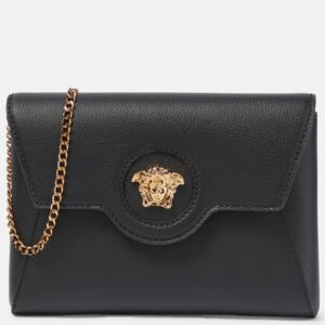 Versace La Medusa leather wallet on chain