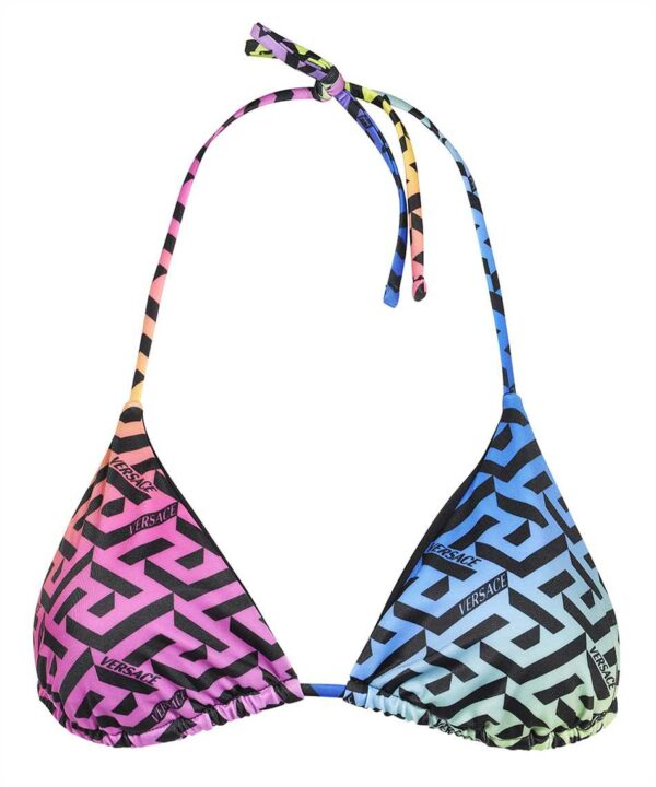 Versace Printed Bikini Top