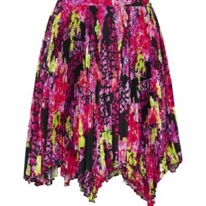 Versace Printed Pleated Skirt