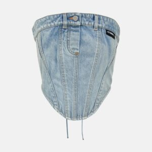 Vetements Cotton denim corset