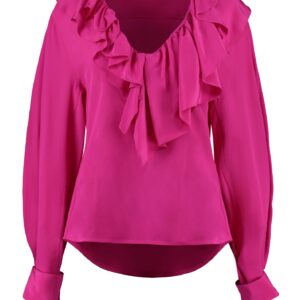 Victoria Beckham Ruffled Silk Blouse