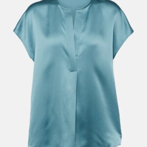 Vince Tie-neck silk blouse