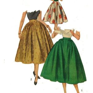 Vintage 1950's Sewing Pattern, Full Circle Skirt, Swing, Rockabilly - Multi Sizes