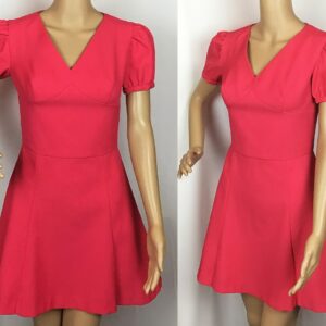 Vintage 1960S Mod Ye Hot Barbie Pink Babydoll Mini Dress Small