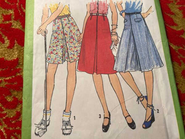 Vintage 1970S Simplicity 8391 Sewing Pattern Culottes Size 16 Waist 30 Ff