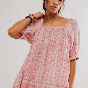 Vintage Lover Blouse at Free People in Tulip Combo, Size: XS