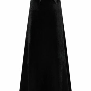 Viscose Blend A-line Maxi Skirt