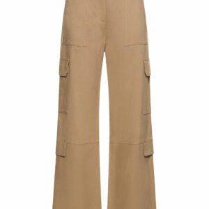 Viscose Blend Cargo Pants