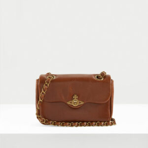 Vivienne Westwood Anita Chain Shoulder Bag Leather Tan