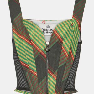 Vivienne Westwood Classic tartan cotton and linen corset