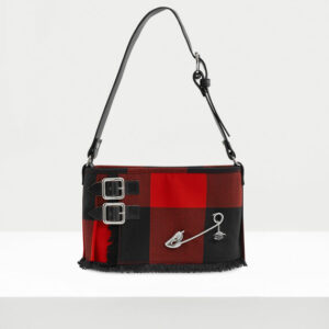 Vivienne Westwood Heather Shoulder Bag Cotton Red / Black