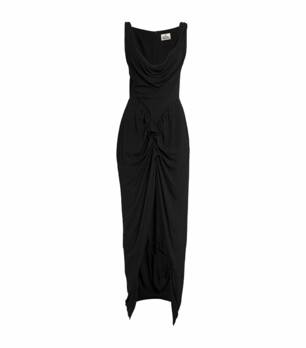 Vivienne Westwood Ruched High-Low Panther Dress