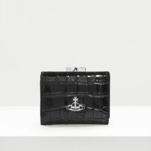 Vivienne Westwood Small Frame Wallet Leather Black One Size Women