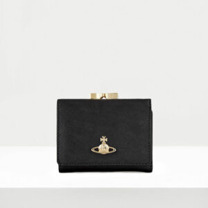 Vivienne Westwood Small Frame Wallet Pu Leather Black One Size Women