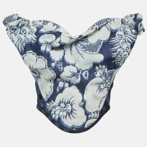 Vivienne Westwood Sunday floral denim corset top