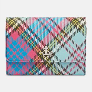 Vivienne Westwood Tartan faux leather wallet