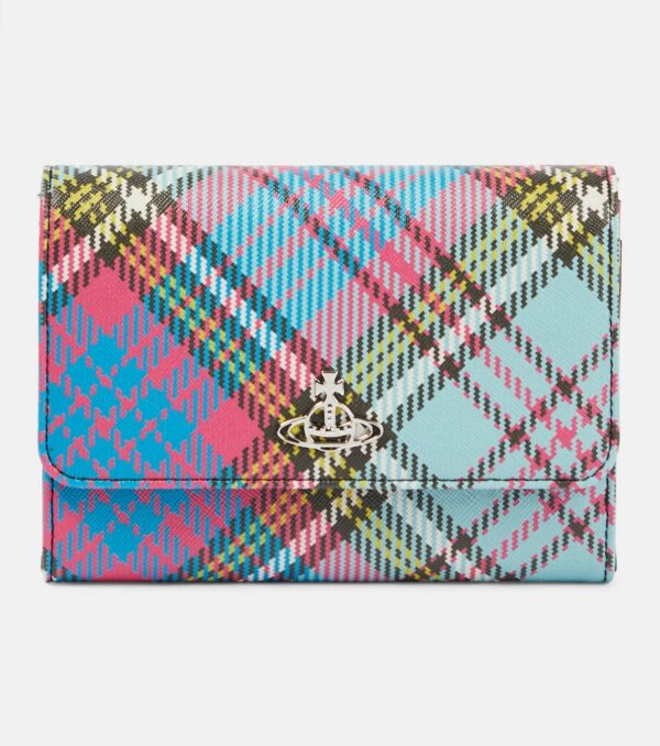 Vivienne Westwood Tartan faux leather wallet