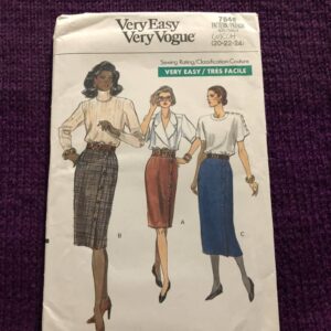 Vogue Pattern 7648 Midi Maxi Skirt Sz 20 22 24