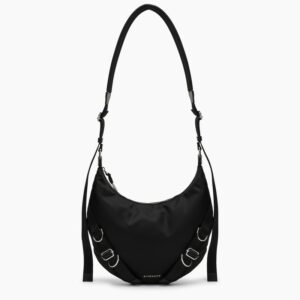 Voyou shoulder bag in black nylon