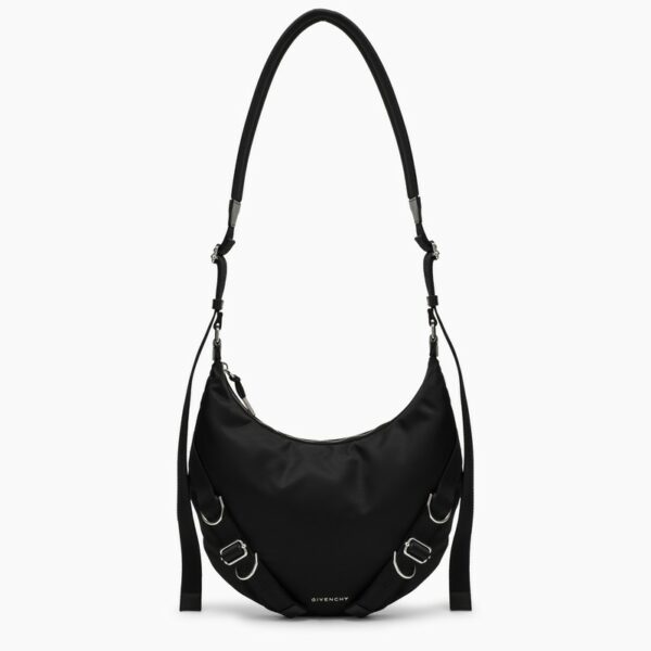 Voyou shoulder bag in black nylon