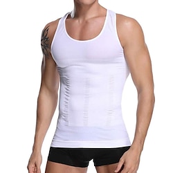 Waist Trainer Vest Hot Sweat Workout Tank Top Slimming Vest Body Shaper 1 pcs Sports Spandex Chinlon Fitness Gym Workout Running Tummy Control Weight Loss ABS Trainer For Men's Waist