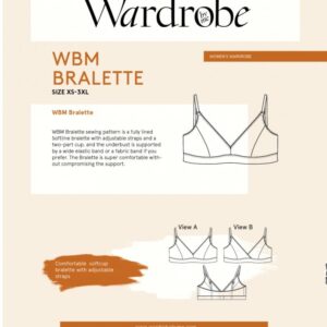 Wardrobe By Me Paper Sewing Pattern WBM Bralette