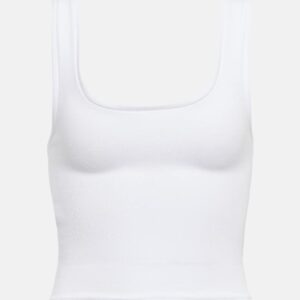 Wardrobe.NYC Ribbed-knit cotton-blend tank top