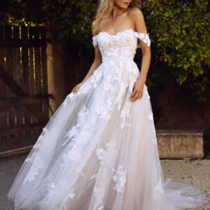 Wedding Dress White Strapless Sleeveless Backless With Train Tulle Long Lace Bridal Gowns