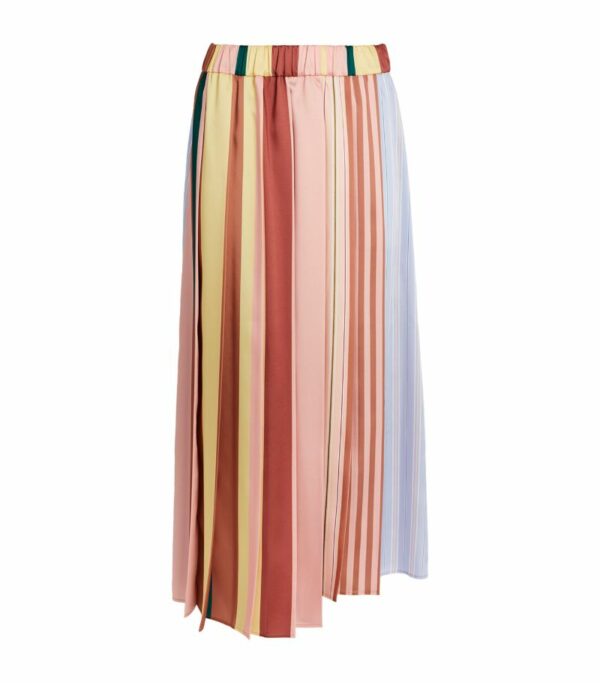 Weekend Max Mara Asymmetric Pleated Midi Skirt