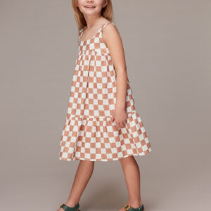 Whistles Kids Avery Checkerboard Sundress