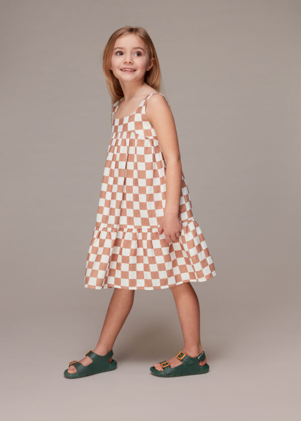 Whistles Kids Avery Checkerboard Sundress