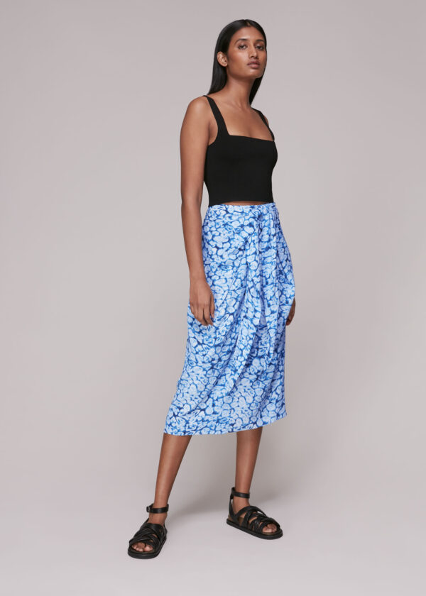 Whistles Women's Clouded Leopard Sarong Skirt