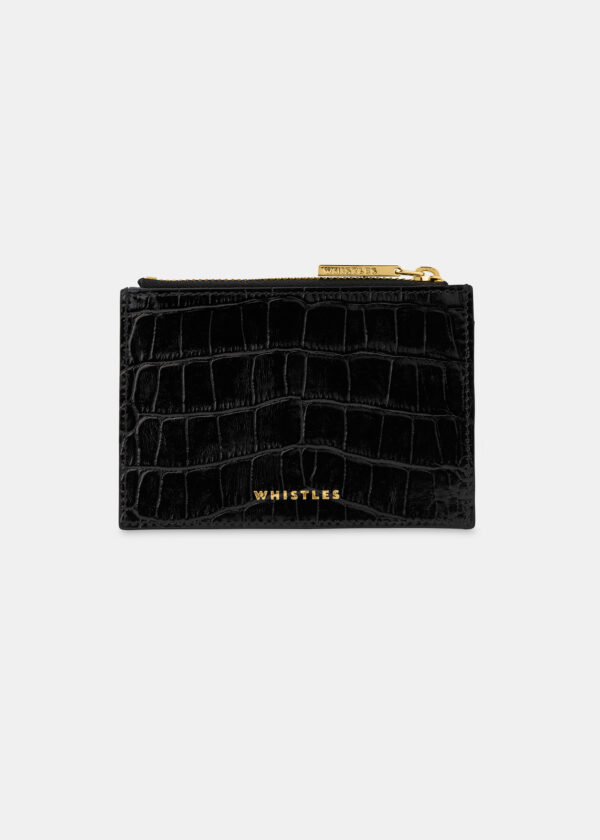 Whistles Women's Shiny Croc Coin Purse