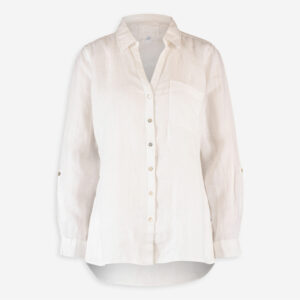 White Linen Blouse