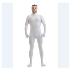 (White, XXL(Tag XXL=US L)) Spandex Party New Lycra Costume Bodysuit Catsuit Unitard No Hood Hands