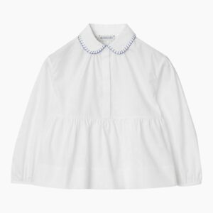 White blouse with collar