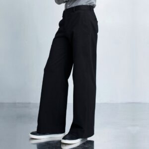 Wide-Leg Tailored Pants/Men's Minimal Trousers With An Extreme Wide Leg