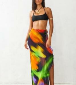 Wild Lovers Maya Maxi Skirt - Lilac L at Urban Outfitters